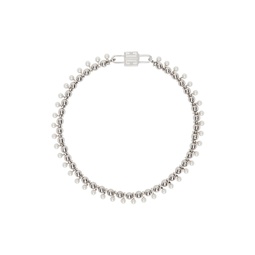 Silver 4G Pearl Necklace 222278M145003