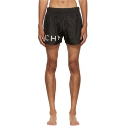 Black Branded Swim Shorts 222278M208000
