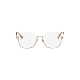 Gold Square Glasses 222338F004003