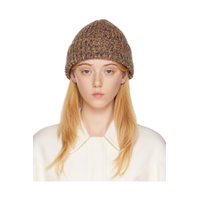 Multicolor Recycled Cashmere Beanie 222338F014001