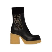 Black Jamie Sock Boots 222338F114002