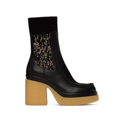 Black Jamie Sock Boots 222338F114002