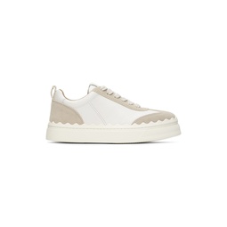 White   Taupe Lauren Sneakers 222338F128021