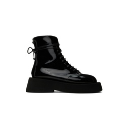 Black Gomme Gommelone Lace up Boots 222349F113040