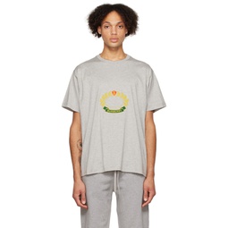 Gray Oak Leaf Crest T Shirt 222376M213032