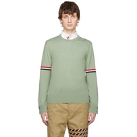 Green Armband Sweater 222381M201020