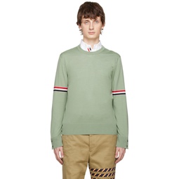 Green Armband Sweater 222381M201020