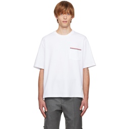 White Pocket T Shirt 222381M213019