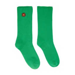 Green  Paris Boke Flower Socks 222387F076004