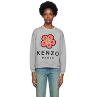 Gray  Paris Boke Flower Sweatshirt 222387F098004