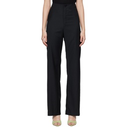Black High Waisted Ally Trousers 222401F087002