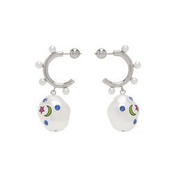 Silver Jelly Galaxy Earrings 222413F022058