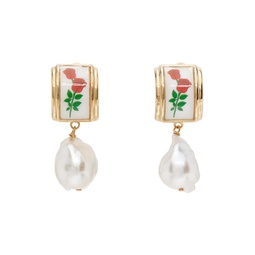 Gold Rosa Earrings 222413F022065