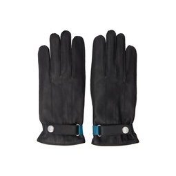 Black Strap Gloves 222422M135006