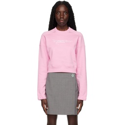 Pink Graphic Sweatshirt 222443F098005