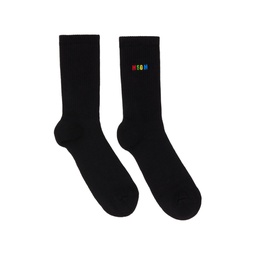 Black Logo Socks 222443M220001