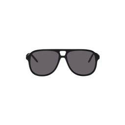 Black Aviator Sunglasses 222451M134061