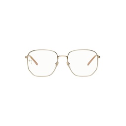Gold Square Glasses 222451M134079