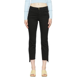 Black Le High Straight Jeans 222455F069038