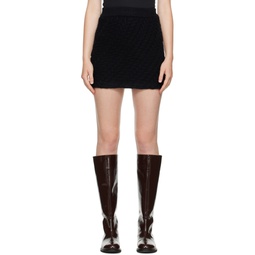 Black Alsen Mini Skirt 222473F090004