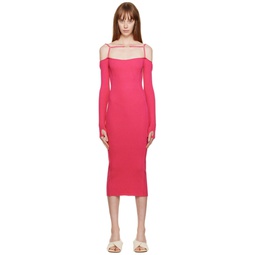 Pink Le Papier La Robe Sierra Midi Dress 222553F055023