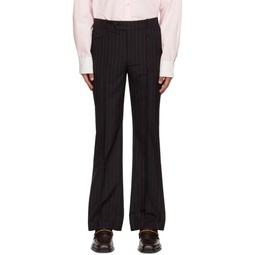 Black Stripe Trousers 222600M191067