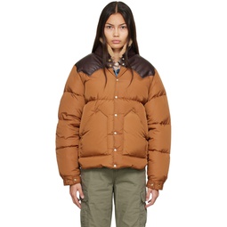 SSENSE Exclusive Brown Christy Down Jacket 222615F061011