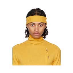 Yellow Seamless Headband 222616M140001