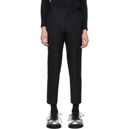 Black Classic Tailored Trousers 222617M191005