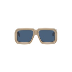 Beige Paulas Ibiza Diving Mask Sunglasses 222677F005028