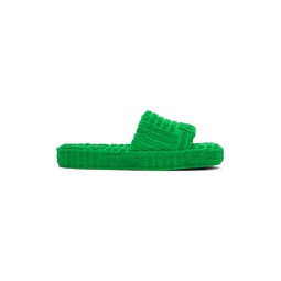 Green Resort Sponge Sandals 222798F124014