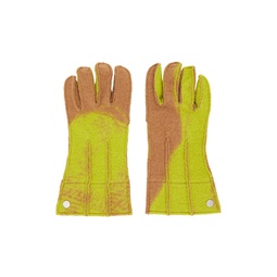 Green   Brown Grow Gloves 222809F012000
