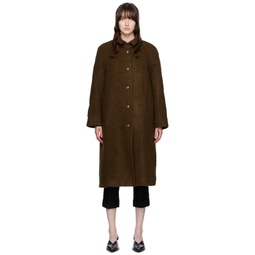 Brown Thinsulate Coat 222814F059000