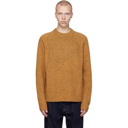 Orange Marled Sweater 222824M201001