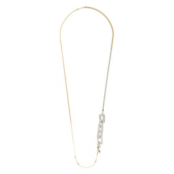 Silver   Gold Materialmix Long Necklace 222852M145001