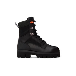Black Military Boots 222967F113001