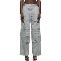 Gray P Moon Trousers 231001F087001
