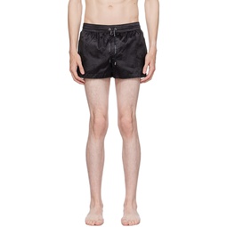 Black Monogram Swim Shorts 231003M208004