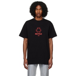 Black Graphic T Shirt 231010M213010