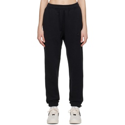 Black Embroidered Lounge Pants 231011F086064
