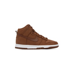 Brown Dunk Premium High Sneakers 231011F127000