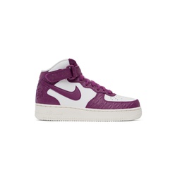 Purple   White Air Force 1 07 Sneakers 231011F127017