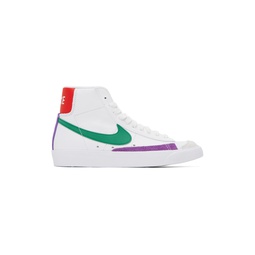 White   Green Blazer Mid 77 Sneakers 231011F127031