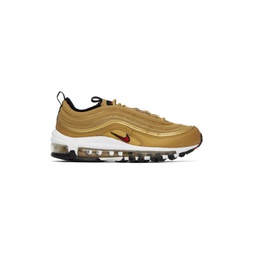 Gold Air Max 97 Golden Bullet Sneakers 231011F128097