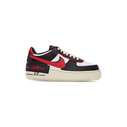 Black   Red Air Force 1 Shadow Sneakers 231011F128108