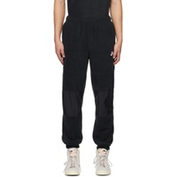 Black Embroidered Lounge Pants 231011M190015