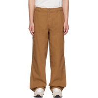 Brown Double Panel Trousers 231011M191001