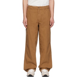 Brown Double Panel Trousers 231011M191001