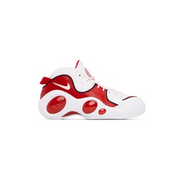 Red   White Air Zoom Flight 95 Sneakers 231011M236017