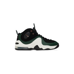 Black   Green Air Penny II Sneakers 231011M236055